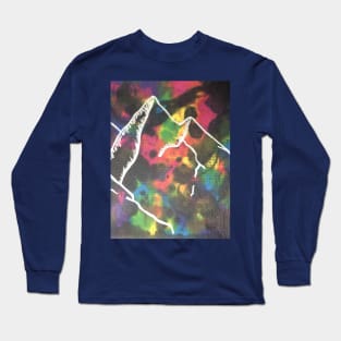 Inky Mountains Painting Long Sleeve T-Shirt